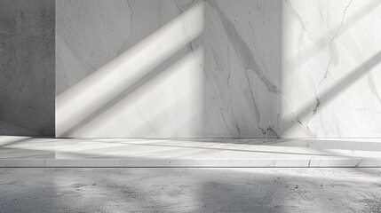 Minimalist composition highlighting the subtle beauty of pristine white marble.