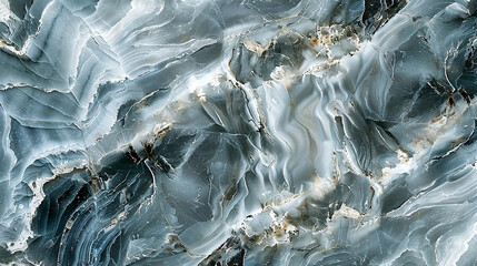 Patterns of marble resemble frozen waves, frozen in time and space.