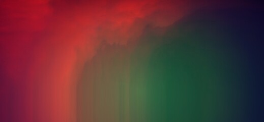 abstract red smoke on dark green background smooth color gradient banner design