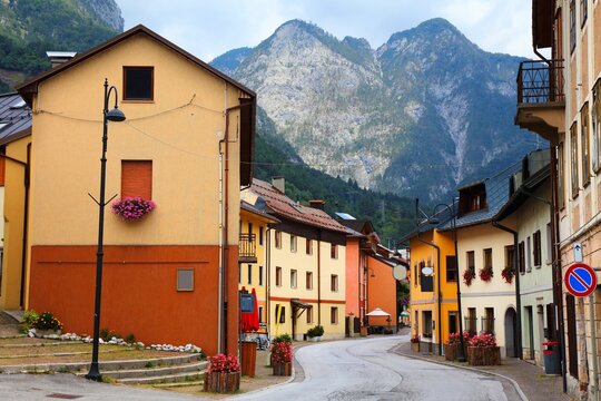 Fototapeta Tarvisio town in Italy