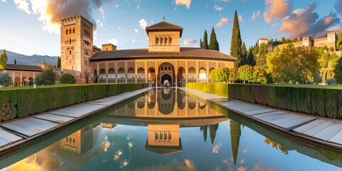 Alhambra's Rich History - obrazy, fototapety, plakaty