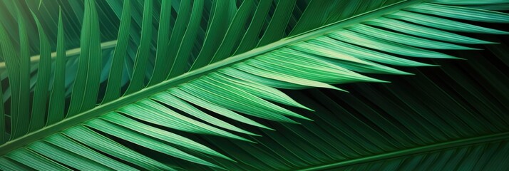 The spiked leaves of a small palm tree in the foreground with the background illuminated by the midday sun.