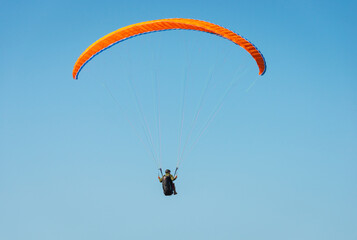 Hang gliding at Fort Ebey State Park in Washington State