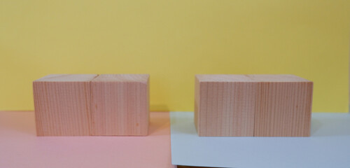 キューブ　2個ずつ　テキストスペース　アイキャッチ画像