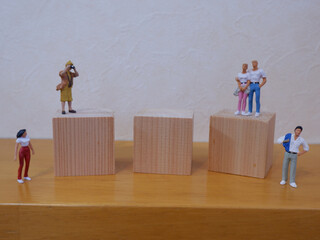 キューブ　3個　テキストスペース　アイキャッチ画像