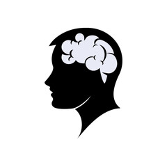 Human Memory Icon. Brain Capacity, Mind Capablity Symbol - Vector.