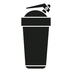 Sports bottle icon vector. Bottle illustration sign. Sport symbol. Water logo.