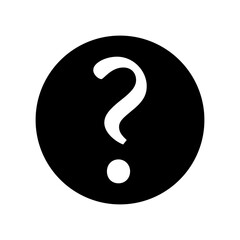 Question mark icon vector. Question illustration sign. Quiz symbol. Faq logo.