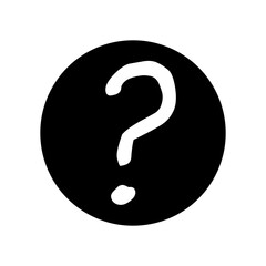 Question mark icon vector. Question illustration sign. Quiz symbol. Faq logo.