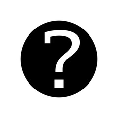 Question mark icon vector. Question illustration sign. Quiz symbol. Faq logo.