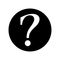 Question mark icon vector. Question illustration sign. Quiz symbol. Faq logo.