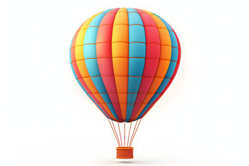 Fototapeta premium Multicolored rainbow balloon isolated on a white background