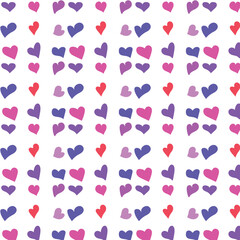 seamless pattern with hearts