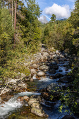 Scenic View, Hiking hight tatra, Téryho chate, Terry Hütte, Mountain River, Slovakia