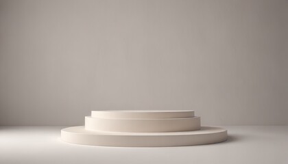 white podium for exhibit