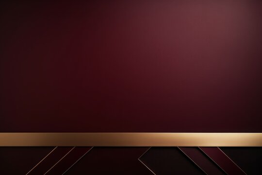 A sleek matte bordo background with space for text. Luxury background.