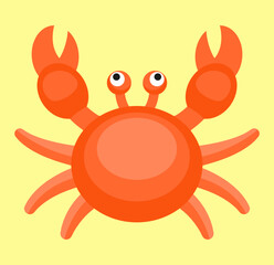 crab or crustacean flat design - 768615926
