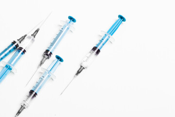 disposable syringe for injection