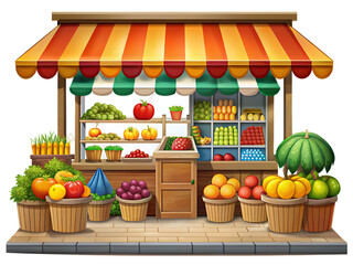 fresh fruit or vegetable stall
