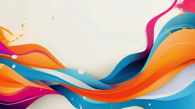 An energetic and vibrant certificate template with bold colors and dynamic shapes great for celebrating success or positive contributions.