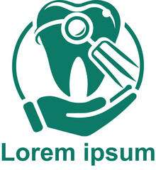 vector dental logo design 