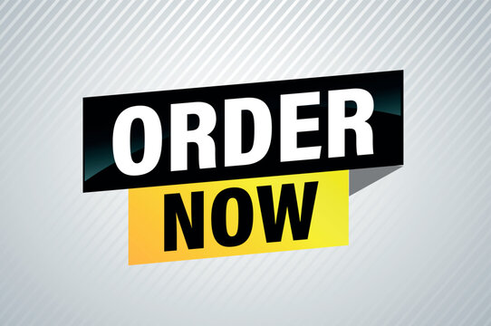 order now poster banner graphic design icon logo sign symbol social media website coupon

