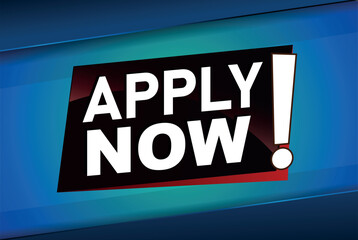 apply now poster banner graphic design icon logo sign symbol social media website coupon

