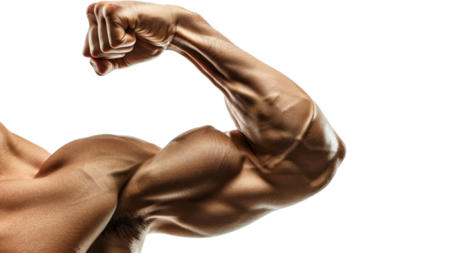 Muscular male arm