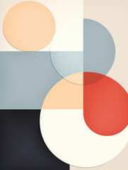 Abstract minimalist art with circles