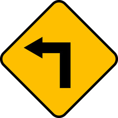 sign left turn