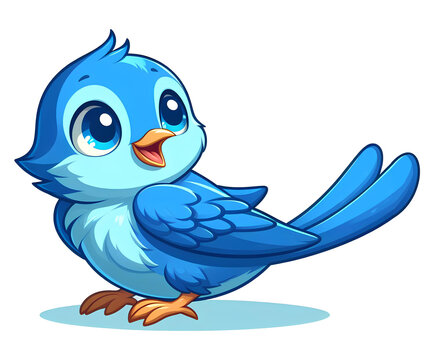 adorable blue bird