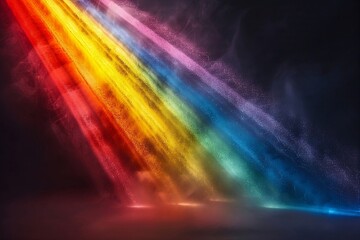 Rainbow spectrum of light beams