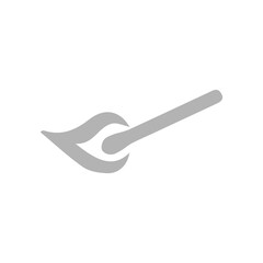 match icon, fire, on a white background, vector illustration