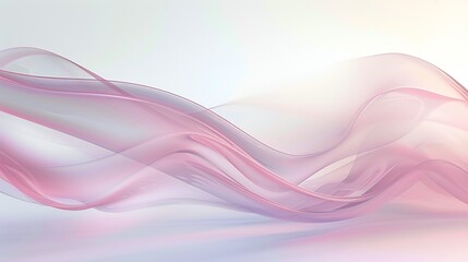 Fototapeta premium Soothing Blush Wave: Soft hues of blush form a soothing wave against a backdrop of calm, inviting relaxation.