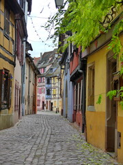 La petite ville alsacienne de Colmar à Noël