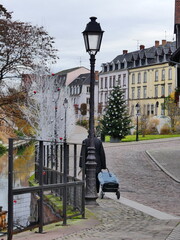 La petite ville alsacienne de Colmar à Noël - obrazy, fototapety, plakaty