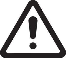 Warning vector icon. Caution warning sign. Attention symbol. Exclamation marks. Danger warning icon.