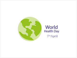 Flat world health day vertical poster template,Realistic world health day illustration,Medical day health background,