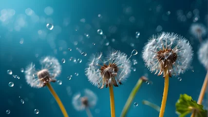 Rolgordijnen dandelion in the wind © Kashwat