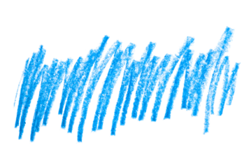 A photo of a blue pencil stroke on a transparent background. This minimalist design can be used for illustrations, logos, brand graphics, and more.