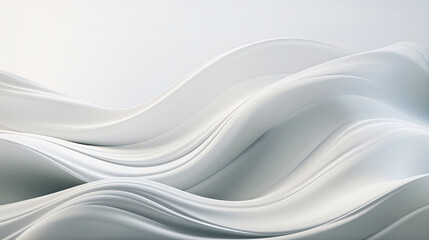 Abstract background with wavy shapes, smooth waves. Generative AI