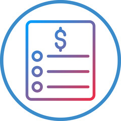 Vector Design Price List Icon Style