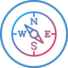 Vector Design Compass Icon Style