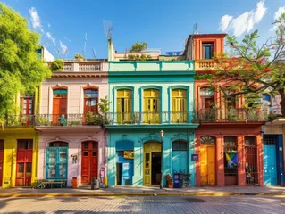 Foto op Canvas Buenos Aires Vibrant Streets © mogamju