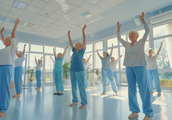Fototapeta premium Group of Healthy People in the Fitness