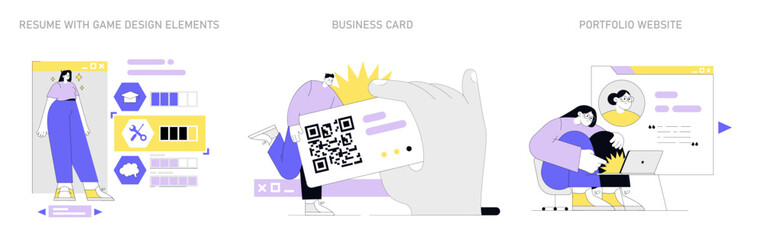 Professional Branding Set Vector illustration.