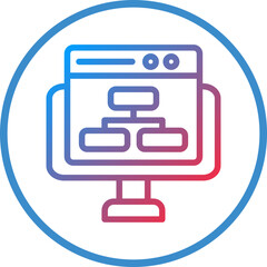 Fototapeta premium Vector Design Website Structure Icon Style