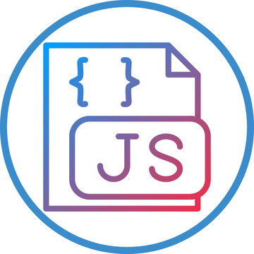 Vector Design Javascript File Icon Style