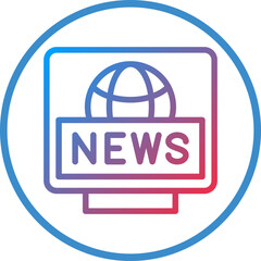 Vector Design Breaking News Icon Style