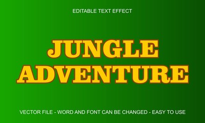 Editable text effect jungle mock up